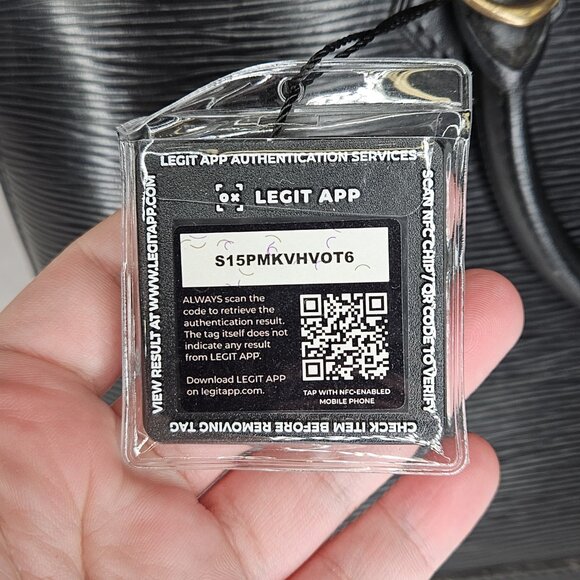 Louis Vuitton Black Epi Leather Alma PM Tote Bag Purse Handbag with COA - Picture 16 of 16